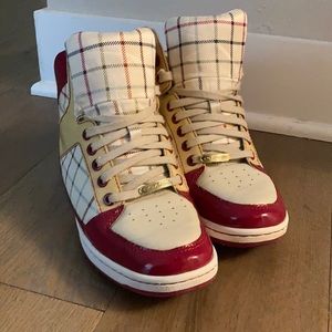 Coach Norra Plaid Hi Top Sneakers